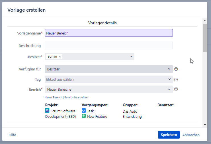 Neuer Bereiche in den Erstellt Vorlage dialog.png