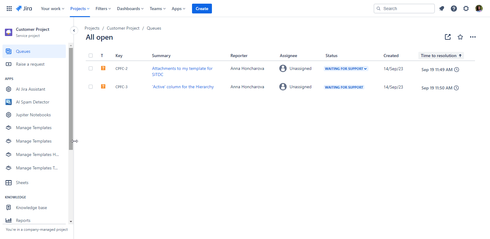 Enable the feature by toggling the 'Spam detection' switch to 'On'.gif